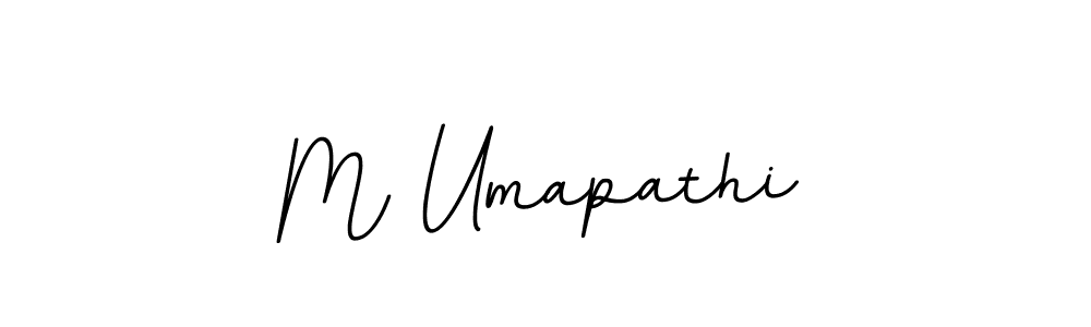 Create a beautiful signature design for name M Umapathi. With this signature (BallpointsItalic-DORy9) fonts, you can make a handwritten signature for free. M Umapathi signature style 11 images and pictures png