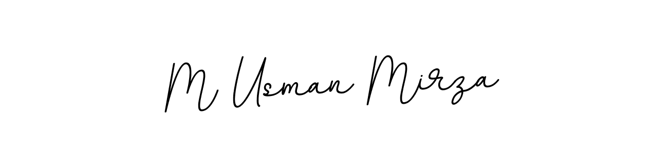 M Usman Mirza stylish signature style. Best Handwritten Sign (BallpointsItalic-DORy9) for my name. Handwritten Signature Collection Ideas for my name M Usman Mirza. M Usman Mirza signature style 11 images and pictures png