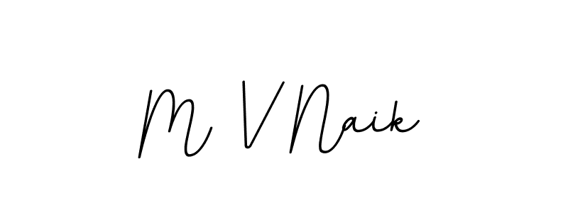 How to make M V Naik name signature. Use BallpointsItalic-DORy9 style for creating short signs online. This is the latest handwritten sign. M V Naik signature style 11 images and pictures png