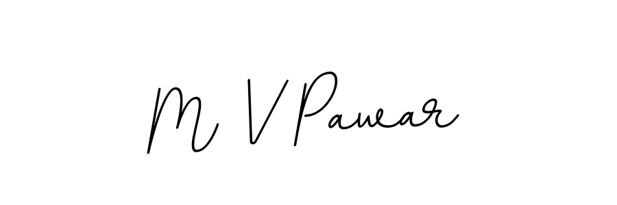 This is the best signature style for the M V Pawar name. Also you like these signature font (BallpointsItalic-DORy9). Mix name signature. M V Pawar signature style 11 images and pictures png