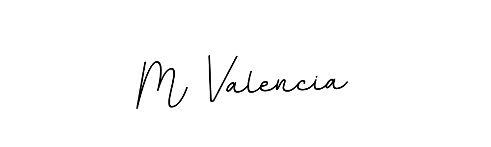 Create a beautiful signature design for name M Valencia. With this signature (BallpointsItalic-DORy9) fonts, you can make a handwritten signature for free. M Valencia signature style 11 images and pictures png