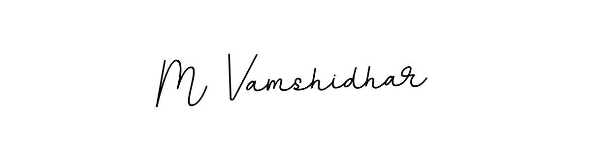 You should practise on your own different ways (BallpointsItalic-DORy9) to write your name (M Vamshidhar) in signature. don't let someone else do it for you. M Vamshidhar signature style 11 images and pictures png