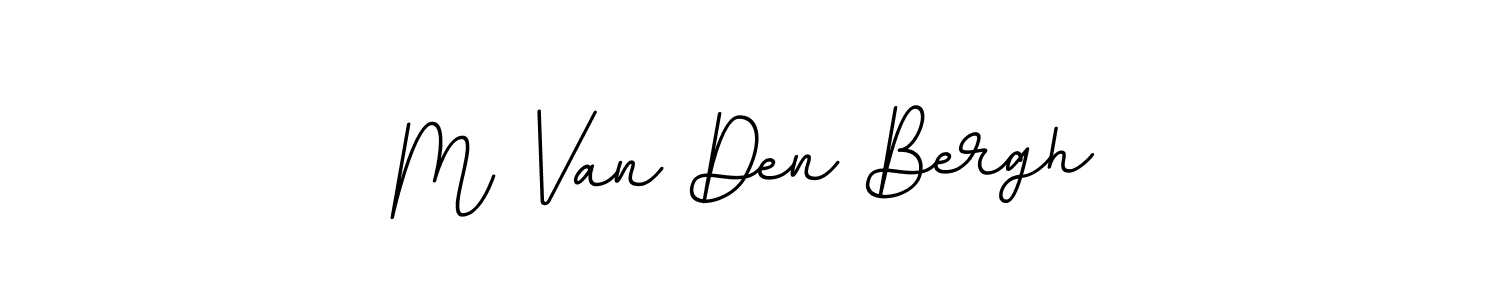 Make a beautiful signature design for name M Van Den Bergh. With this signature (BallpointsItalic-DORy9) style, you can create a handwritten signature for free. M Van Den Bergh signature style 11 images and pictures png