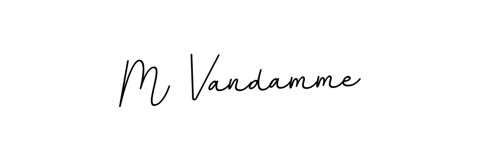 The best way (BallpointsItalic-DORy9) to make a short signature is to pick only two or three words in your name. The name M Vandamme include a total of six letters. For converting this name. M Vandamme signature style 11 images and pictures png