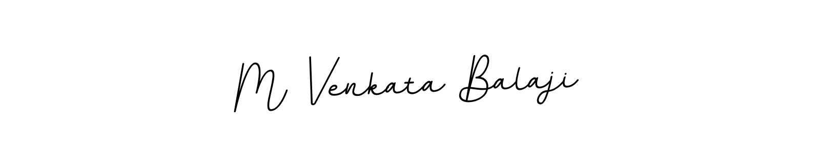 Create a beautiful signature design for name M Venkata Balaji. With this signature (BallpointsItalic-DORy9) fonts, you can make a handwritten signature for free. M Venkata Balaji signature style 11 images and pictures png