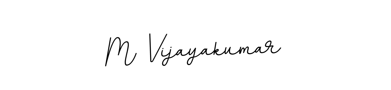 The best way (BallpointsItalic-DORy9) to make a short signature is to pick only two or three words in your name. The name M Vijayakumar include a total of six letters. For converting this name. M Vijayakumar signature style 11 images and pictures png