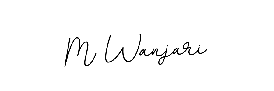 You should practise on your own different ways (BallpointsItalic-DORy9) to write your name (M Wanjari) in signature. don't let someone else do it for you. M Wanjari signature style 11 images and pictures png