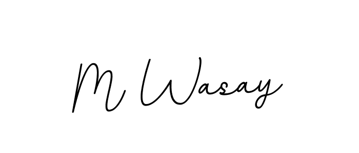 Similarly BallpointsItalic-DORy9 is the best handwritten signature design. Signature creator online .You can use it as an online autograph creator for name M Wasay. M Wasay signature style 11 images and pictures png