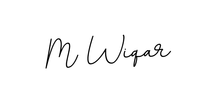 How to make M Wiqar signature? BallpointsItalic-DORy9 is a professional autograph style. Create handwritten signature for M Wiqar name. M Wiqar signature style 11 images and pictures png