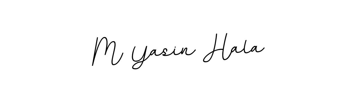 Similarly BallpointsItalic-DORy9 is the best handwritten signature design. Signature creator online .You can use it as an online autograph creator for name M Yasin Hala. M Yasin Hala signature style 11 images and pictures png