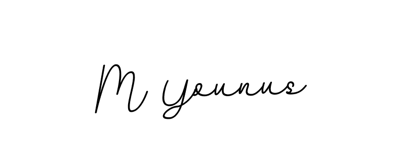 M Younus stylish signature style. Best Handwritten Sign (BallpointsItalic-DORy9) for my name. Handwritten Signature Collection Ideas for my name M Younus. M Younus signature style 11 images and pictures png