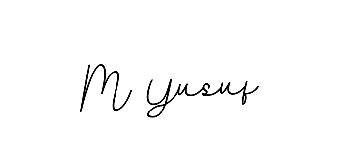 M Yusuf stylish signature style. Best Handwritten Sign (BallpointsItalic-DORy9) for my name. Handwritten Signature Collection Ideas for my name M Yusuf. M Yusuf signature style 11 images and pictures png