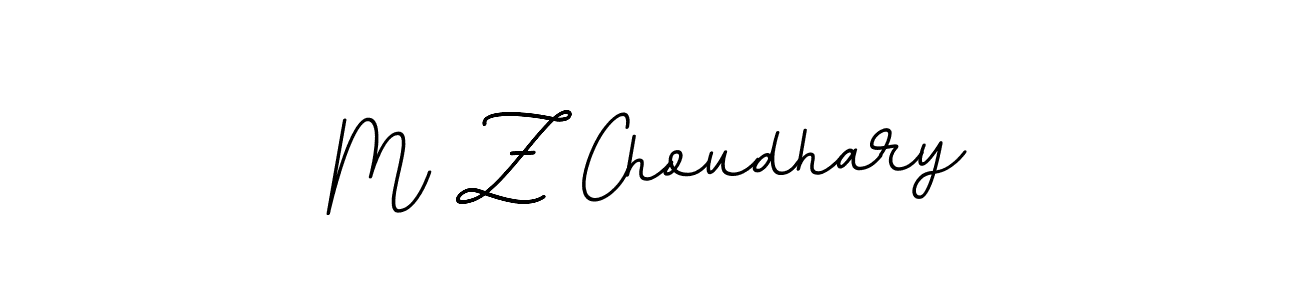 Create a beautiful signature design for name M Z Choudhary. With this signature (BallpointsItalic-DORy9) fonts, you can make a handwritten signature for free. M Z Choudhary signature style 11 images and pictures png