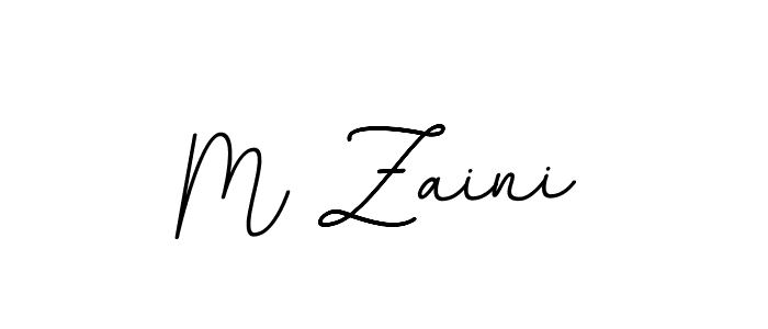 How to make M Zaini signature? BallpointsItalic-DORy9 is a professional autograph style. Create handwritten signature for M Zaini name. M Zaini signature style 11 images and pictures png