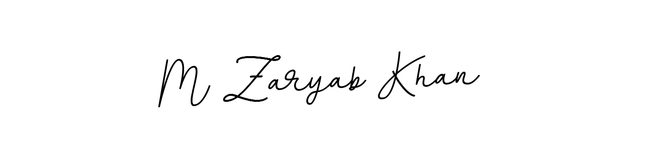 Also we have M Zaryab Khan name is the best signature style. Create professional handwritten signature collection using BallpointsItalic-DORy9 autograph style. M Zaryab Khan signature style 11 images and pictures png