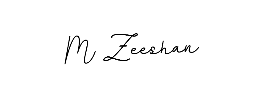 You should practise on your own different ways (BallpointsItalic-DORy9) to write your name (M Zeeshan) in signature. don't let someone else do it for you. M Zeeshan signature style 11 images and pictures png