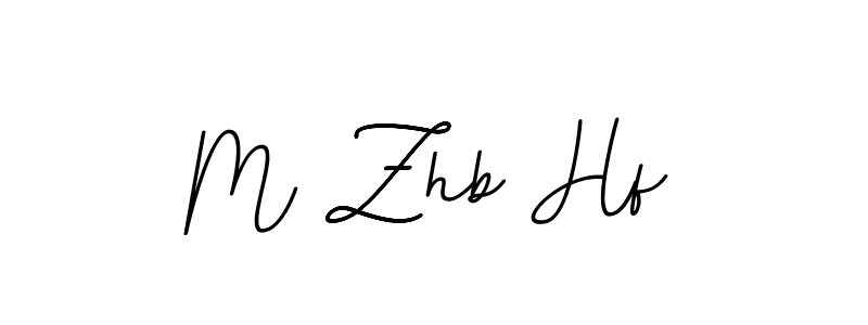 Make a beautiful signature design for name M Zhb Hf. With this signature (BallpointsItalic-DORy9) style, you can create a handwritten signature for free. M Zhb Hf signature style 11 images and pictures png