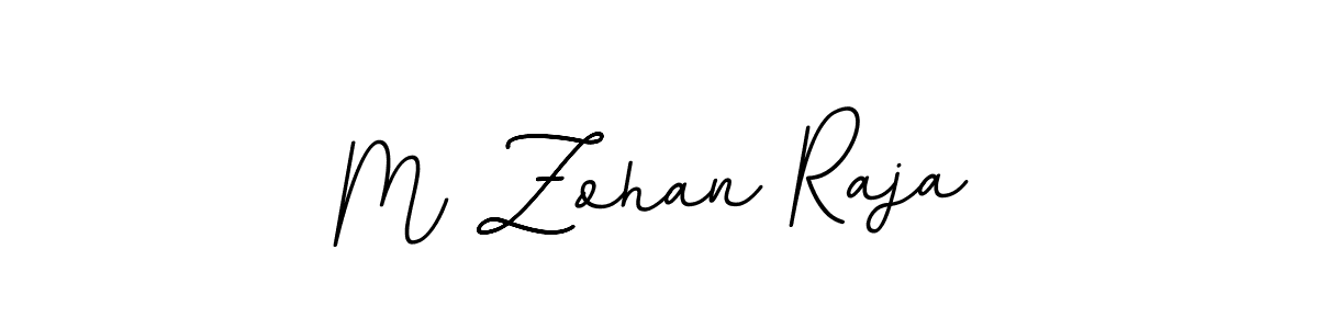 Create a beautiful signature design for name M Zohan Raja. With this signature (BallpointsItalic-DORy9) fonts, you can make a handwritten signature for free. M Zohan Raja signature style 11 images and pictures png