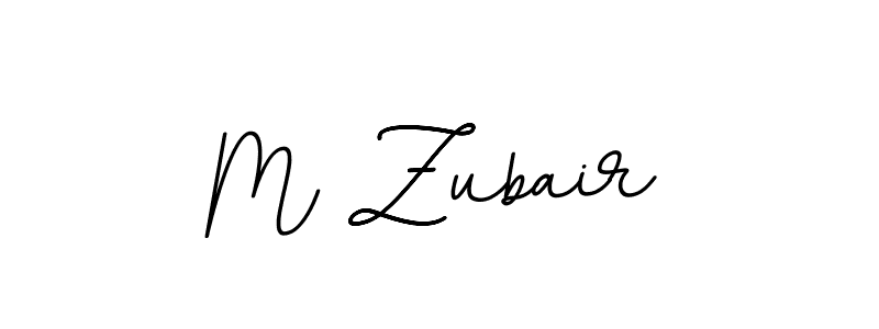 Create a beautiful signature design for name M Zubair. With this signature (BallpointsItalic-DORy9) fonts, you can make a handwritten signature for free. M Zubair signature style 11 images and pictures png