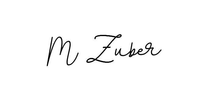 M Zuber stylish signature style. Best Handwritten Sign (BallpointsItalic-DORy9) for my name. Handwritten Signature Collection Ideas for my name M Zuber. M Zuber signature style 11 images and pictures png