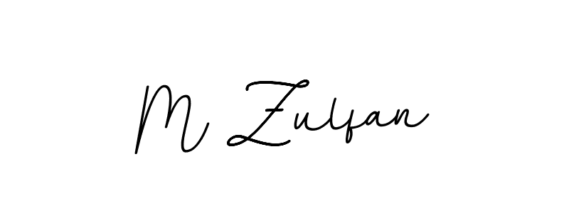 Use a signature maker to create a handwritten signature online. With this signature software, you can design (BallpointsItalic-DORy9) your own signature for name M Zulfan. M Zulfan signature style 11 images and pictures png
