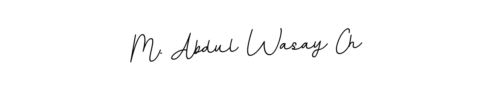 if you are searching for the best signature style for your name M. Abdul Wasay Ch. so please give up your signature search. here we have designed multiple signature styles  using BallpointsItalic-DORy9. M. Abdul Wasay Ch signature style 11 images and pictures png