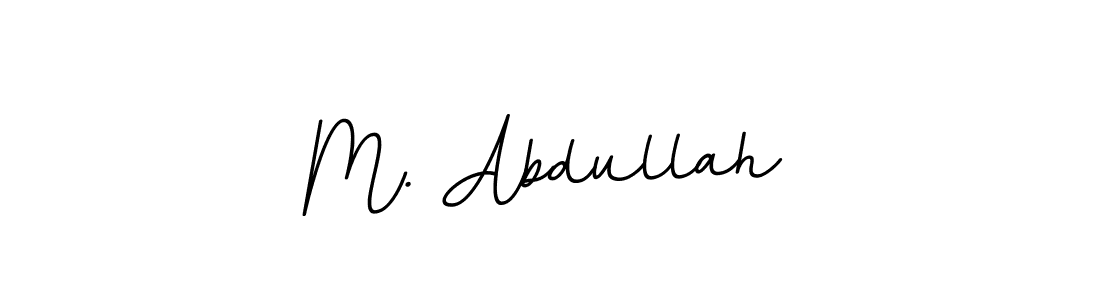 The best way (BallpointsItalic-DORy9) to make a short signature is to pick only two or three words in your name. The name M. Abdullah include a total of six letters. For converting this name. M. Abdullah signature style 11 images and pictures png