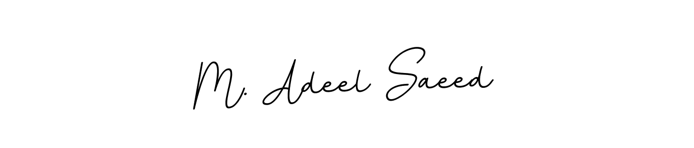 Use a signature maker to create a handwritten signature online. With this signature software, you can design (BallpointsItalic-DORy9) your own signature for name M. Adeel Saeed. M. Adeel Saeed signature style 11 images and pictures png