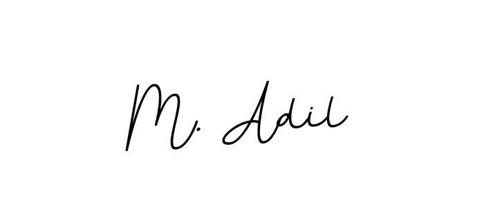 Create a beautiful signature design for name M. Adil. With this signature (BallpointsItalic-DORy9) fonts, you can make a handwritten signature for free. M. Adil signature style 11 images and pictures png