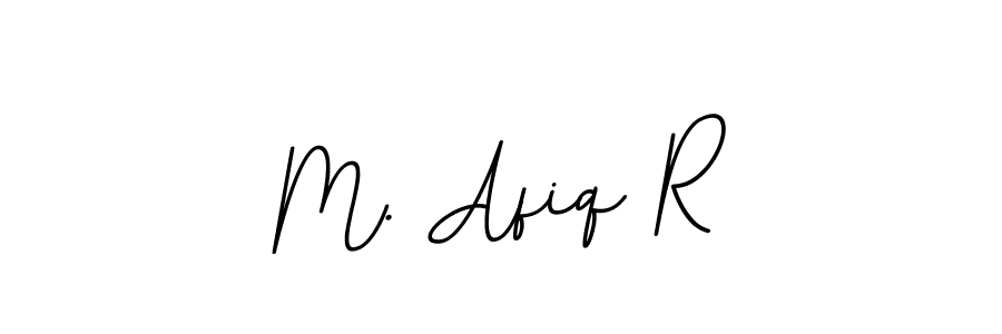 You should practise on your own different ways (BallpointsItalic-DORy9) to write your name (M. Afiq R) in signature. don't let someone else do it for you. M. Afiq R signature style 11 images and pictures png
