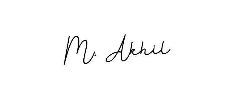 This is the best signature style for the M. Akhil name. Also you like these signature font (BallpointsItalic-DORy9). Mix name signature. M. Akhil signature style 11 images and pictures png
