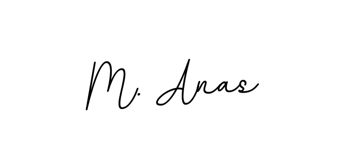 How to make M. Anas name signature. Use BallpointsItalic-DORy9 style for creating short signs online. This is the latest handwritten sign. M. Anas signature style 11 images and pictures png