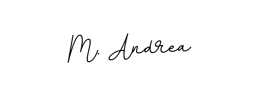 Design your own signature with our free online signature maker. With this signature software, you can create a handwritten (BallpointsItalic-DORy9) signature for name M. Andrea. M. Andrea signature style 11 images and pictures png