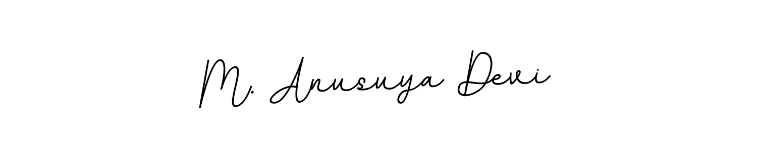 Make a beautiful signature design for name M. Anusuya Devi. With this signature (BallpointsItalic-DORy9) style, you can create a handwritten signature for free. M. Anusuya Devi signature style 11 images and pictures png