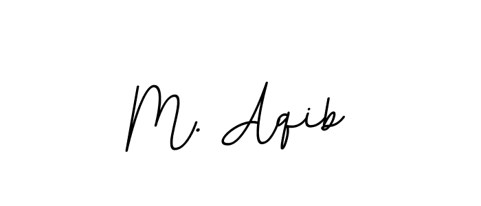 How to make M. Aqib name signature. Use BallpointsItalic-DORy9 style for creating short signs online. This is the latest handwritten sign. M. Aqib signature style 11 images and pictures png