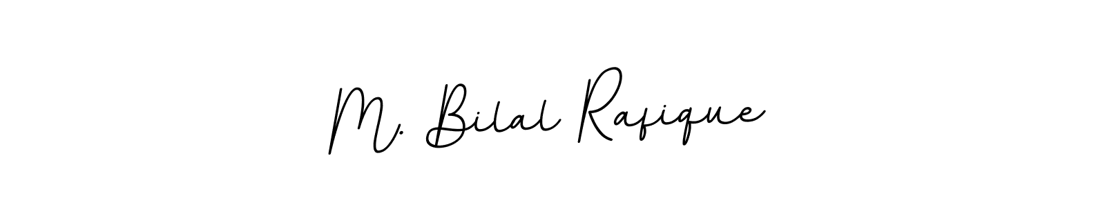 Design your own signature with our free online signature maker. With this signature software, you can create a handwritten (BallpointsItalic-DORy9) signature for name M. Bilal Rafique. M. Bilal Rafique signature style 11 images and pictures png