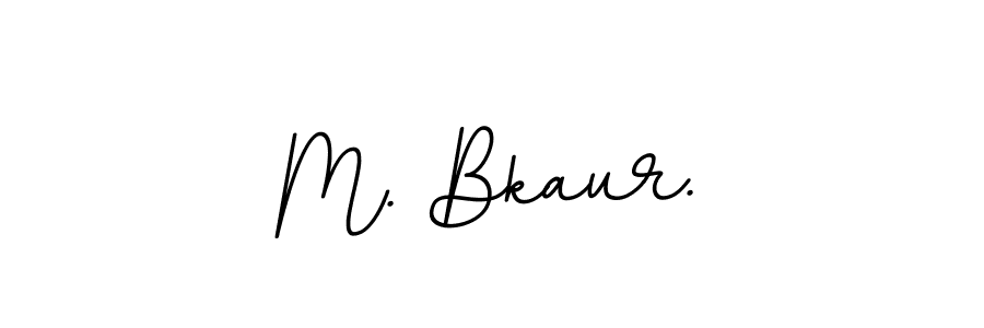 Make a beautiful signature design for name M. Bkaur.. With this signature (BallpointsItalic-DORy9) style, you can create a handwritten signature for free. M. Bkaur. signature style 11 images and pictures png