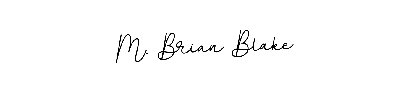 How to make M. Brian Blake name signature. Use BallpointsItalic-DORy9 style for creating short signs online. This is the latest handwritten sign. M. Brian Blake signature style 11 images and pictures png