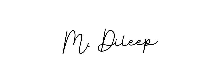 The best way (BallpointsItalic-DORy9) to make a short signature is to pick only two or three words in your name. The name M. Dileep include a total of six letters. For converting this name. M. Dileep signature style 11 images and pictures png