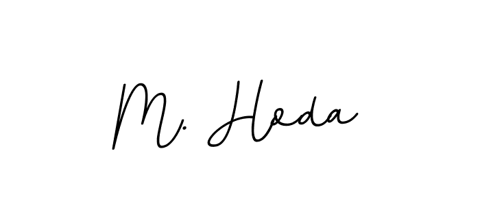 Design your own signature with our free online signature maker. With this signature software, you can create a handwritten (BallpointsItalic-DORy9) signature for name M. Hoda. M. Hoda signature style 11 images and pictures png