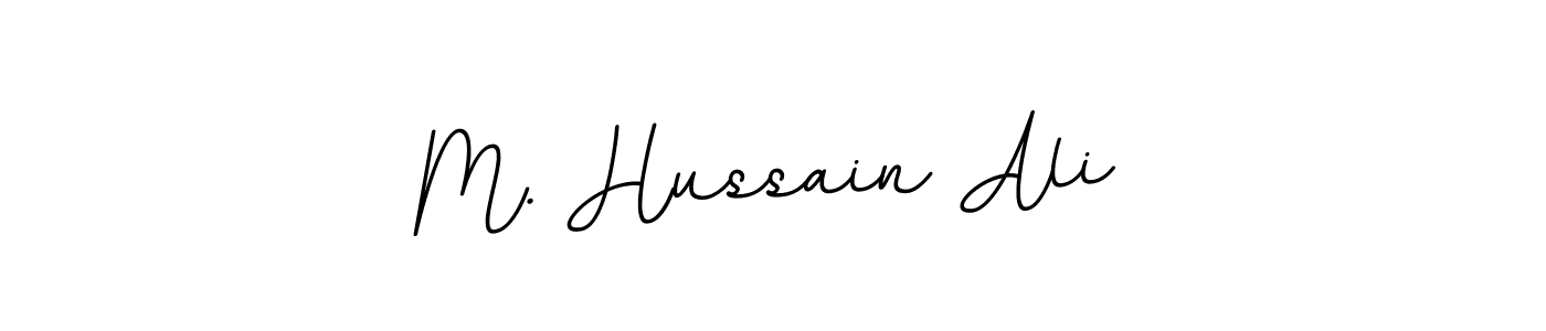 How to make M. Hussain Ali name signature. Use BallpointsItalic-DORy9 style for creating short signs online. This is the latest handwritten sign. M. Hussain Ali signature style 11 images and pictures png