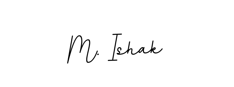 Create a beautiful signature design for name M. Ishak. With this signature (BallpointsItalic-DORy9) fonts, you can make a handwritten signature for free. M. Ishak signature style 11 images and pictures png