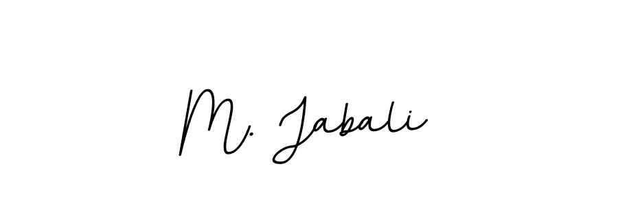 How to make M. Jabali name signature. Use BallpointsItalic-DORy9 style for creating short signs online. This is the latest handwritten sign. M. Jabali signature style 11 images and pictures png