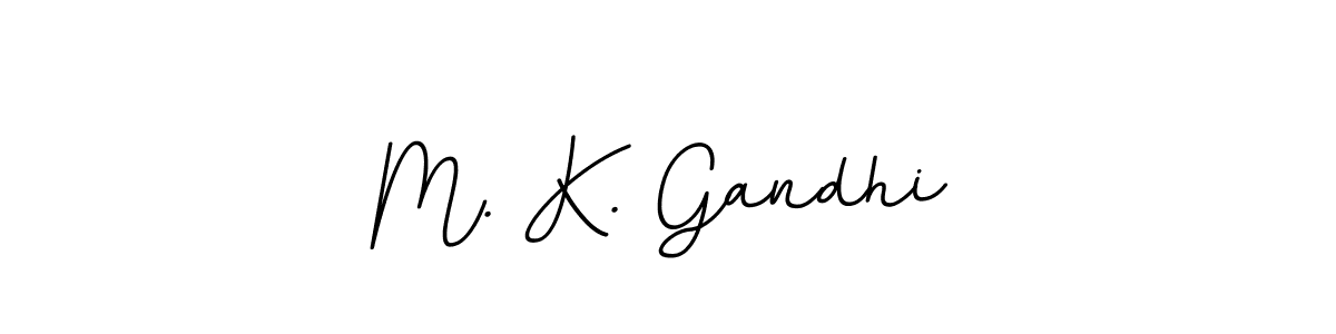 How to make M. K. Gandhi name signature. Use BallpointsItalic-DORy9 style for creating short signs online. This is the latest handwritten sign. M. K. Gandhi signature style 11 images and pictures png