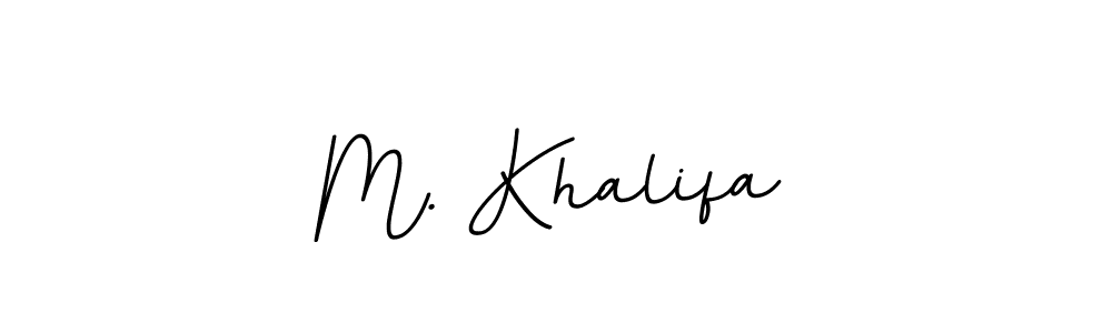 Use a signature maker to create a handwritten signature online. With this signature software, you can design (BallpointsItalic-DORy9) your own signature for name M. Khalifa. M. Khalifa signature style 11 images and pictures png