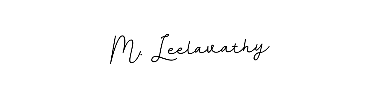 You should practise on your own different ways (BallpointsItalic-DORy9) to write your name (M. Leelavathy) in signature. don't let someone else do it for you. M. Leelavathy signature style 11 images and pictures png