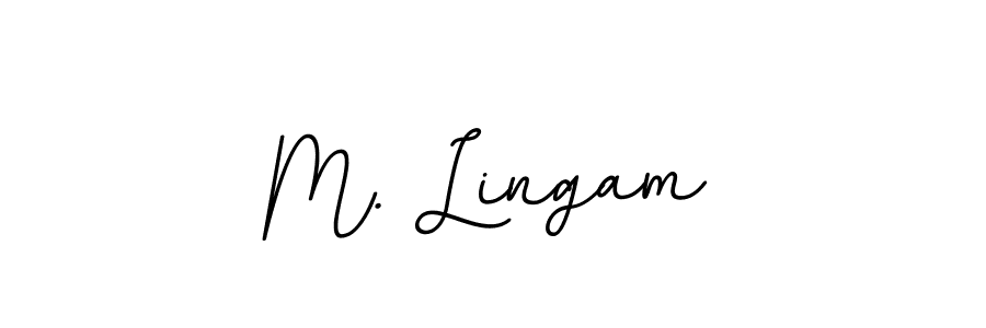 How to Draw M. Lingam signature style? BallpointsItalic-DORy9 is a latest design signature styles for name M. Lingam. M. Lingam signature style 11 images and pictures png