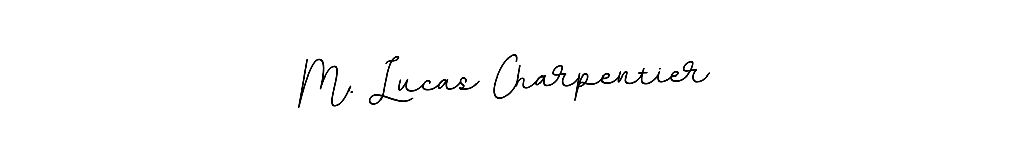 The best way (BallpointsItalic-DORy9) to make a short signature is to pick only two or three words in your name. The name M. Lucas Charpentier include a total of six letters. For converting this name. M. Lucas Charpentier signature style 11 images and pictures png