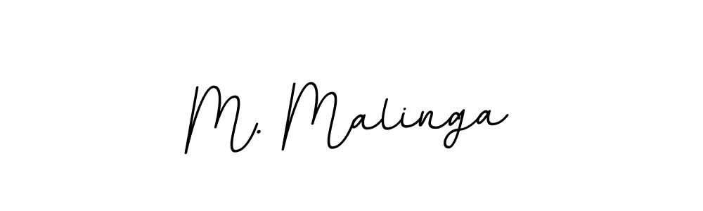 M. Malinga stylish signature style. Best Handwritten Sign (BallpointsItalic-DORy9) for my name. Handwritten Signature Collection Ideas for my name M. Malinga. M. Malinga signature style 11 images and pictures png