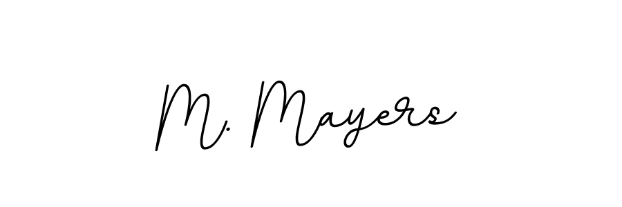 Make a beautiful signature design for name M. Mayers. With this signature (BallpointsItalic-DORy9) style, you can create a handwritten signature for free. M. Mayers signature style 11 images and pictures png